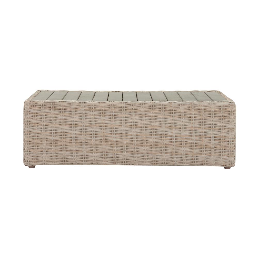 Cali Natural Wicker Outdoor Ottoman