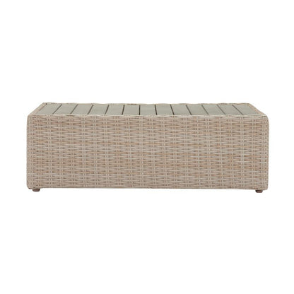 Cali Natural Wicker Outdoor Ottoman