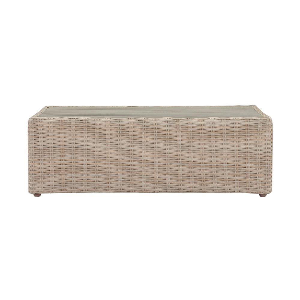 Cali Natural Wicker Outdoor Ottoman