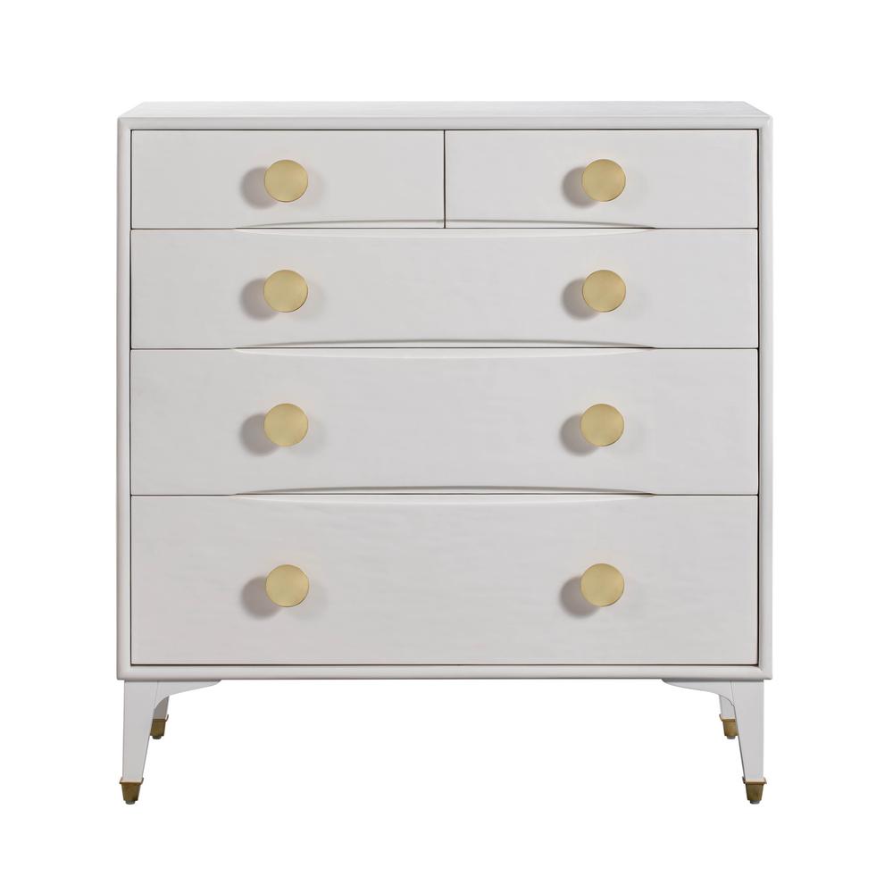 Divine White Chest Dovetail Drawers, White