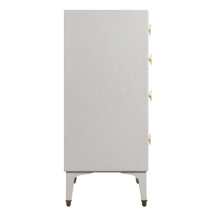 Divine White Chest Dovetail Drawers, White