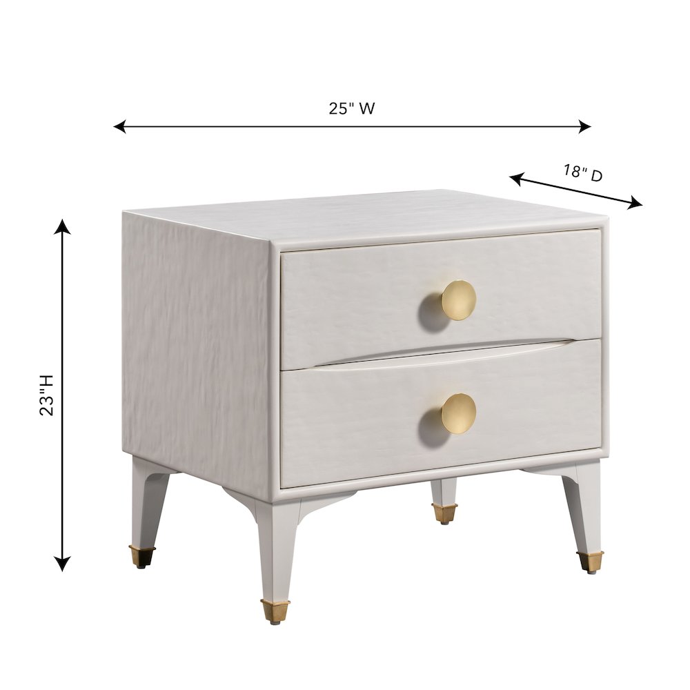 Divine White Nightstand