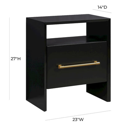 Libre Black Nightstand