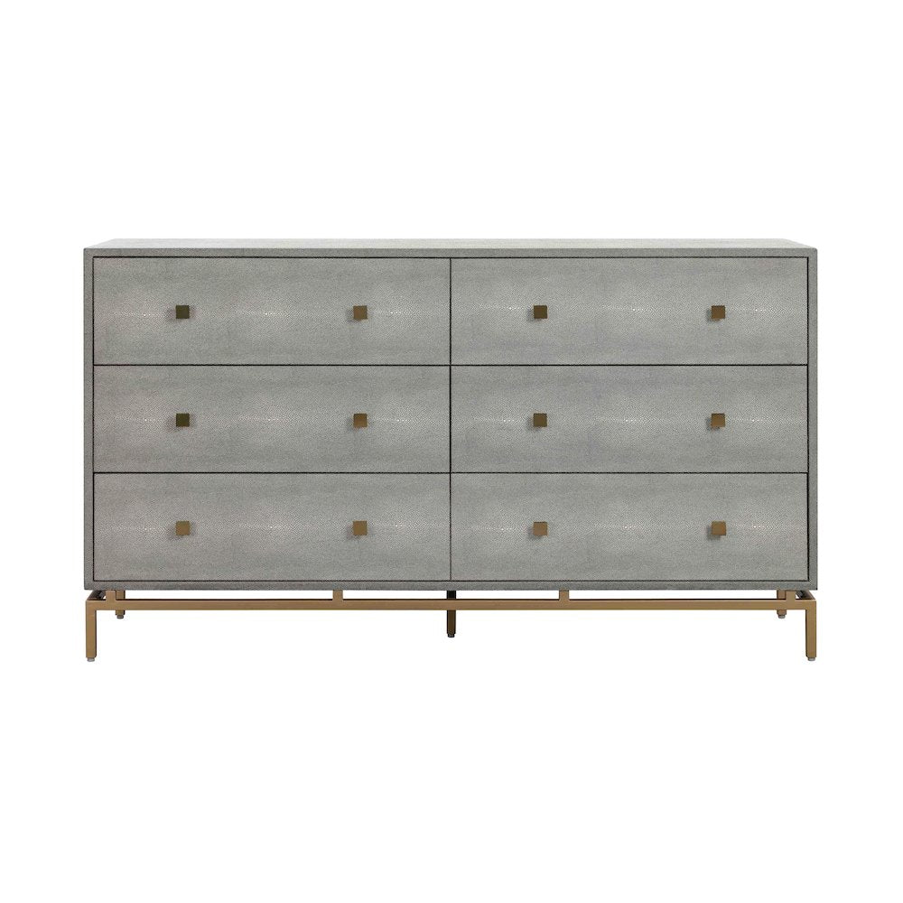 Pesce Shagreen 6 Drawer Dresser