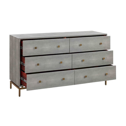 Pesce Shagreen 6 Drawer Dresser