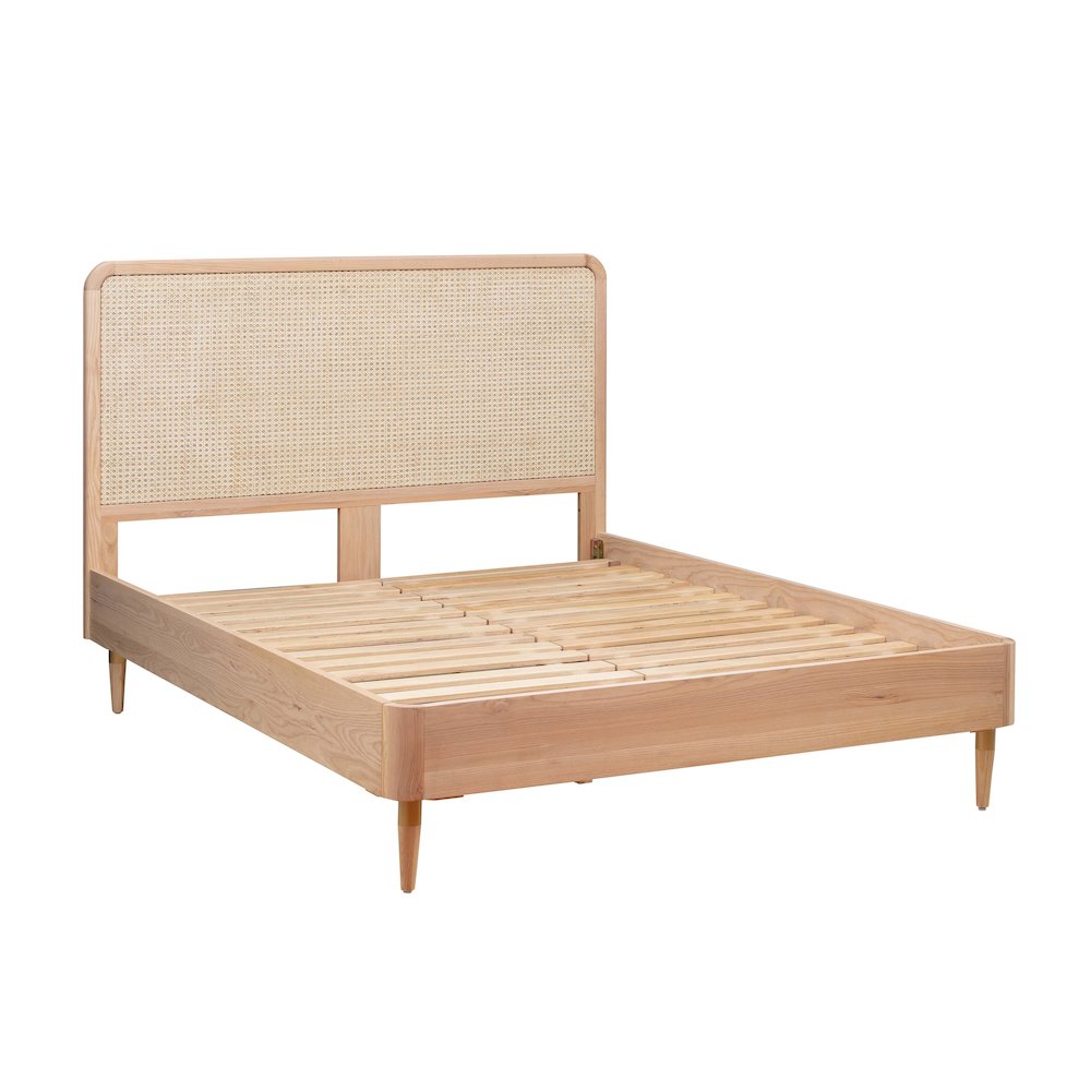 Carmen Natural Ash and Cane Bed in Queen