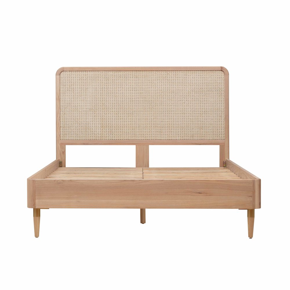 Carmen Natural Ash and Cane Bed in Queen