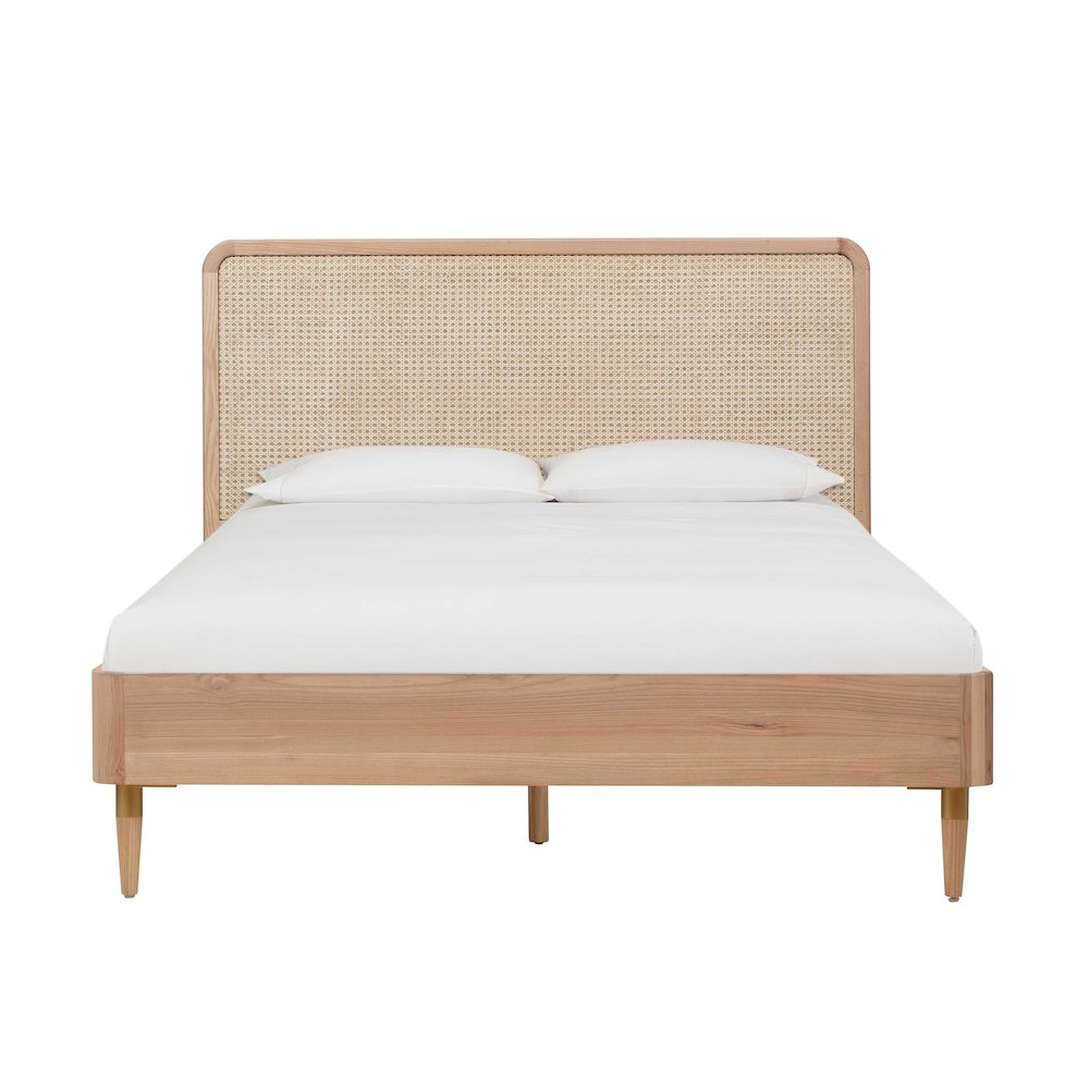 Carmen Natural Ash and Cane Bed in King
