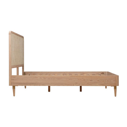 Carmen Natural Ash and Cane Bed in King