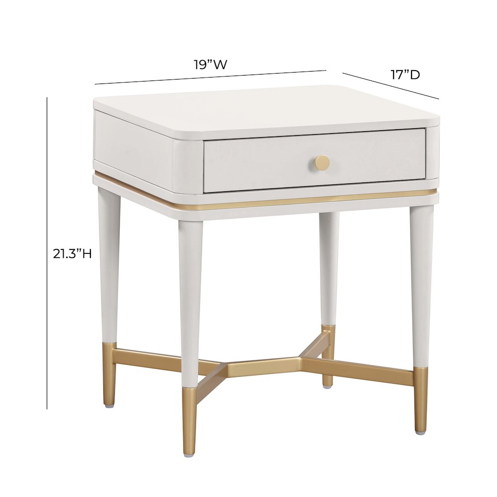 Julieta Cream Nightstand