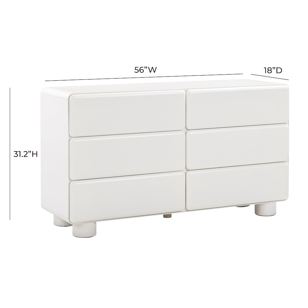Tammy White 6-Drawer Dresser