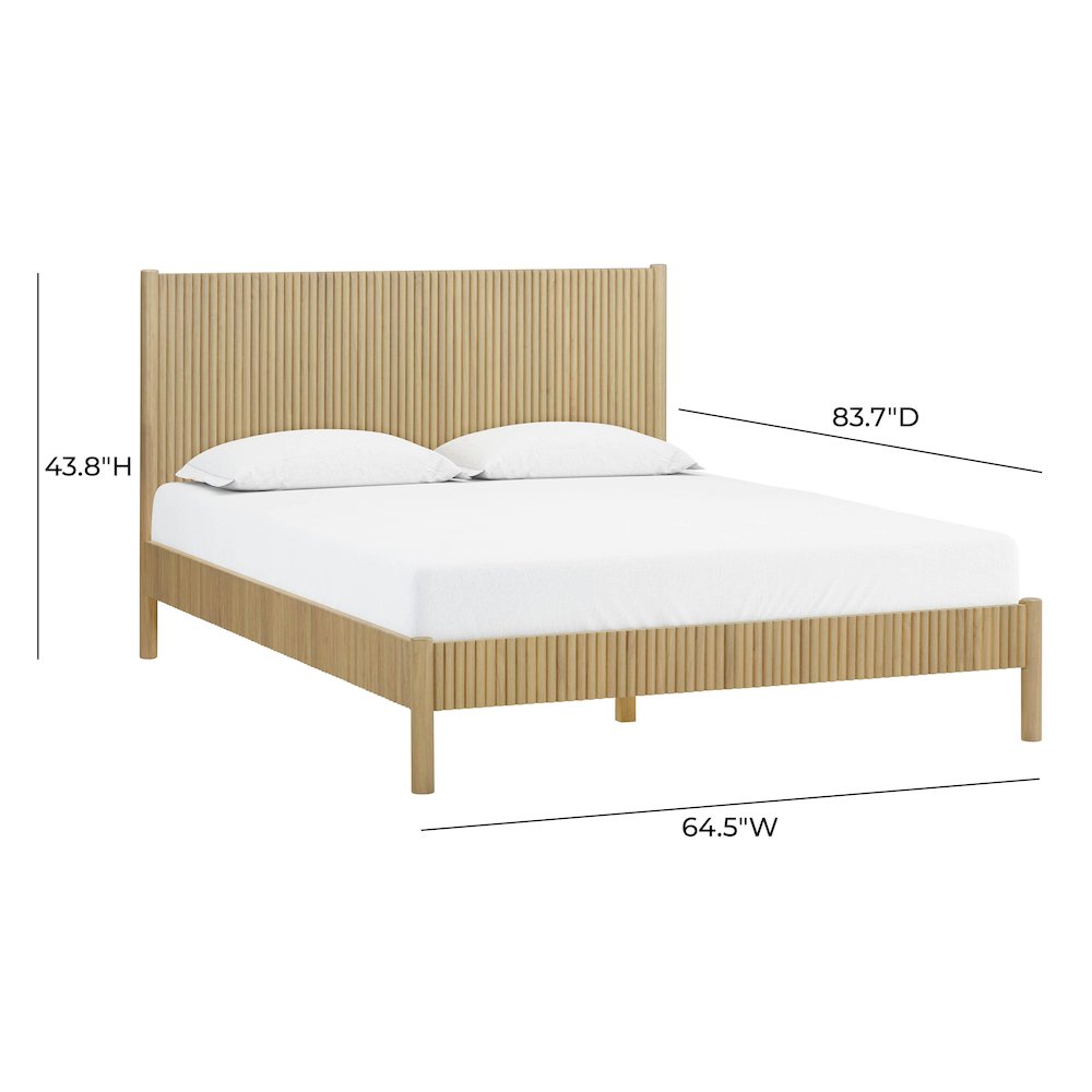 Tyla Natural Wood Queen Bed