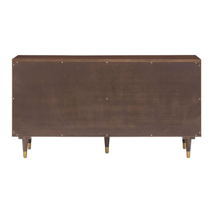 Sierra Dark Chocolate Brown 6 Drawer Dresser