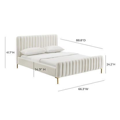 Angela Cream Bed in UK King