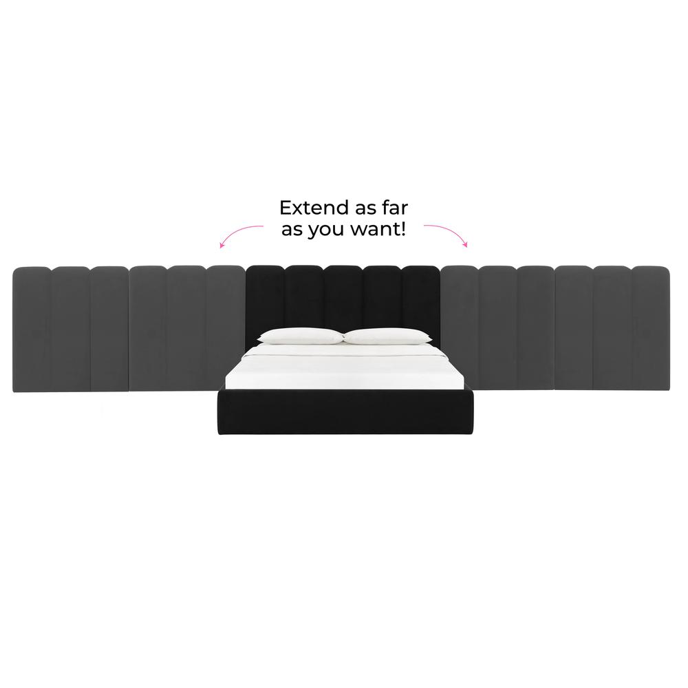 Palani Black Velvet Wings - Queen or King (Set of 2)