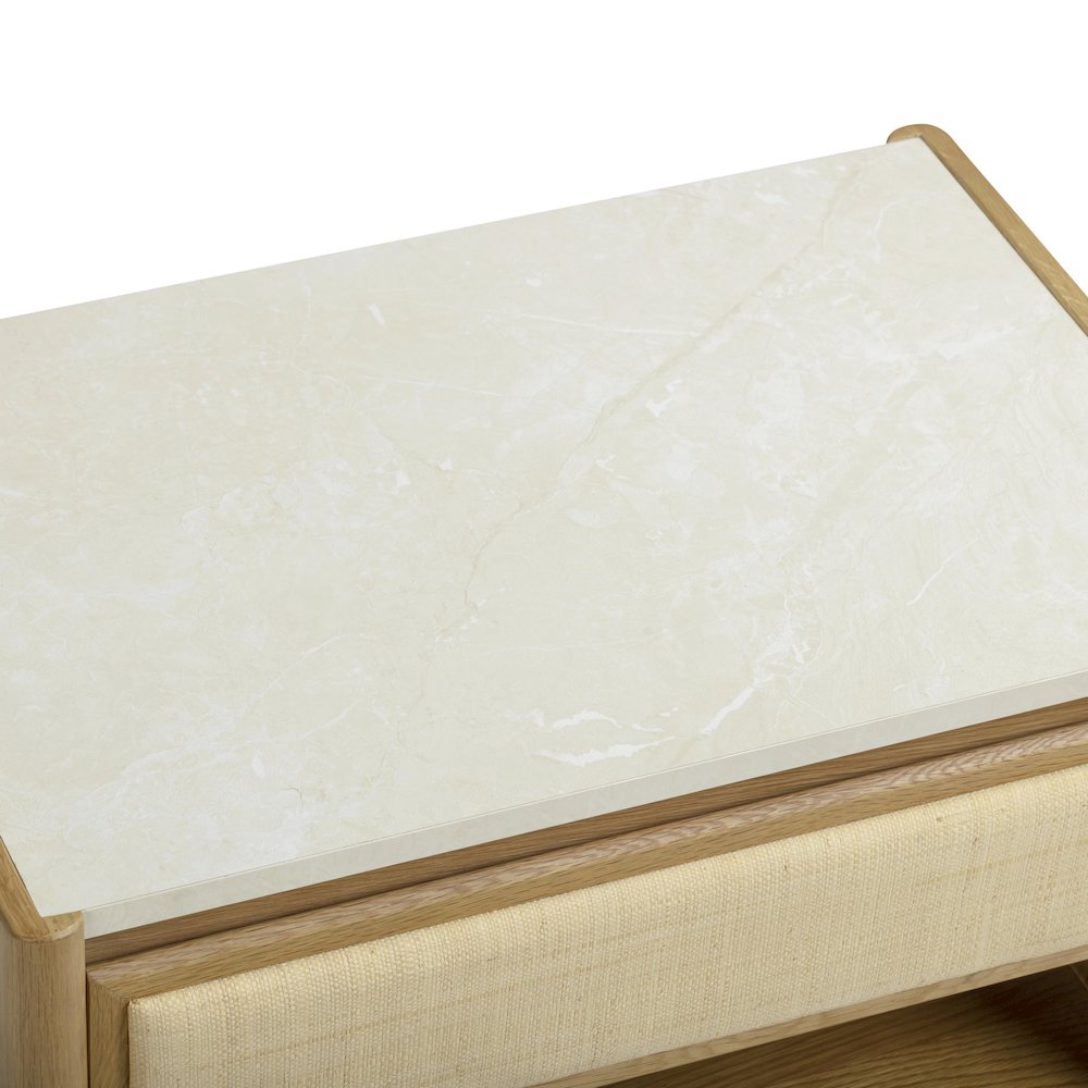 Paige Natural Oak 2-Drawer Nightstand