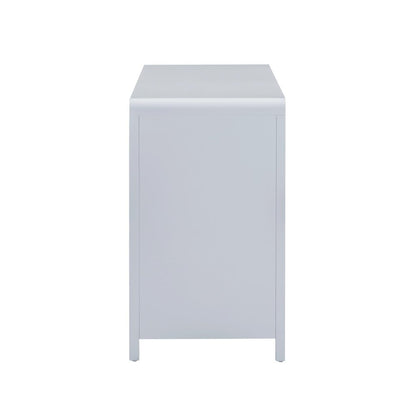 Patty Pastel Blue Rattan 6 Drawer Dresser