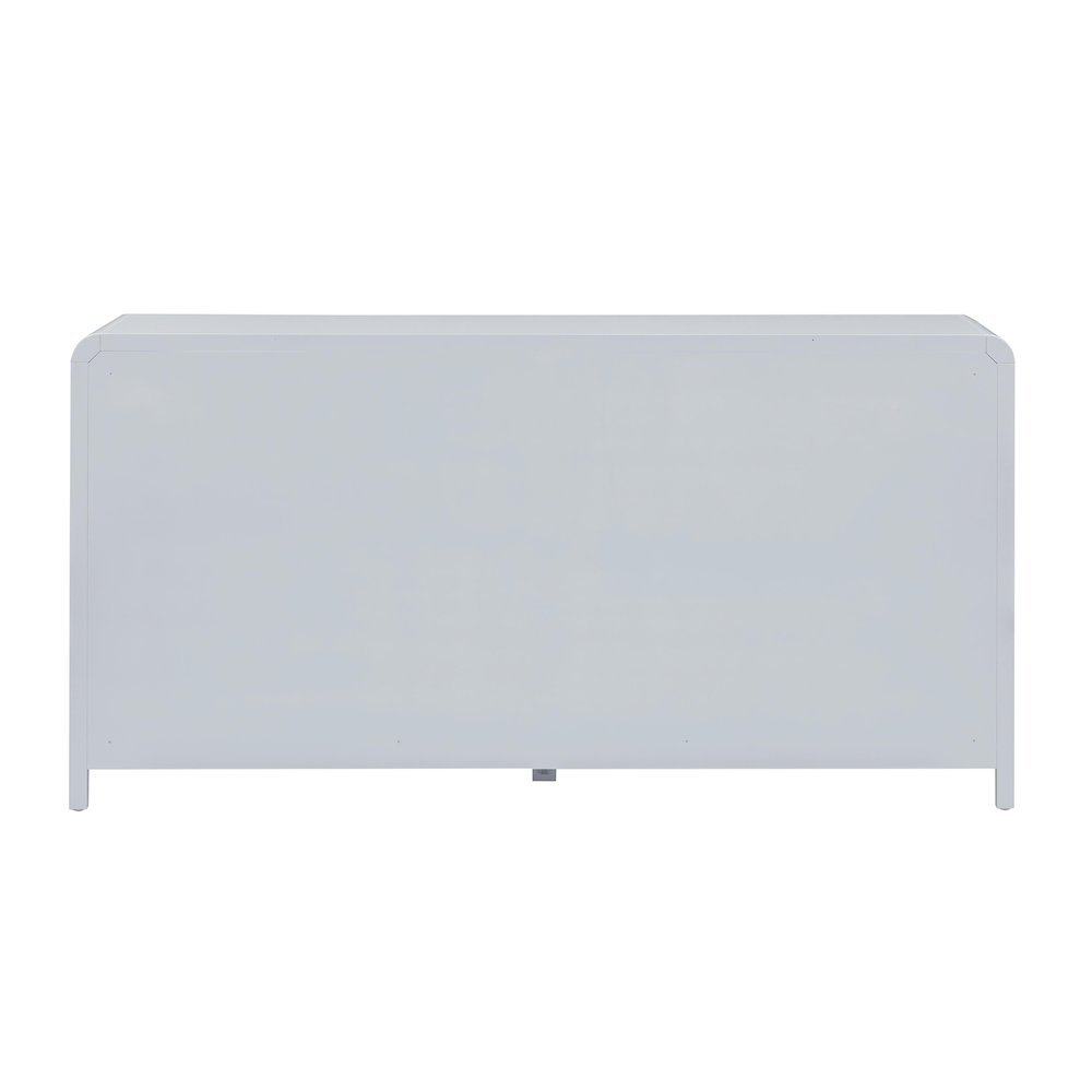 Patty Pastel Blue Rattan 6 Drawer Dresser