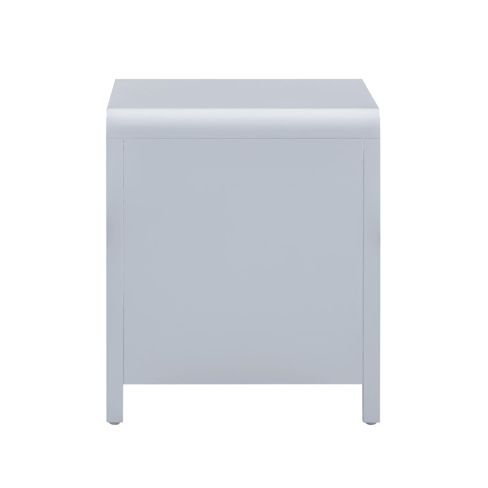 Patty Pastel Blue Rattan 2 Drawer Nightstand