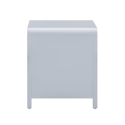 Patty Pastel Blue Rattan 2 Drawer Nightstand