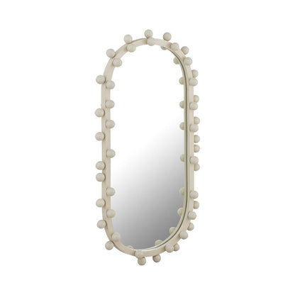 Ivory Bubble Oval Wall Mirror, Belen Kox