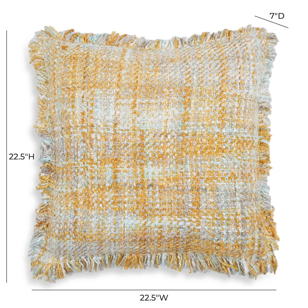 Frazzle Haystack Yellow Cushion