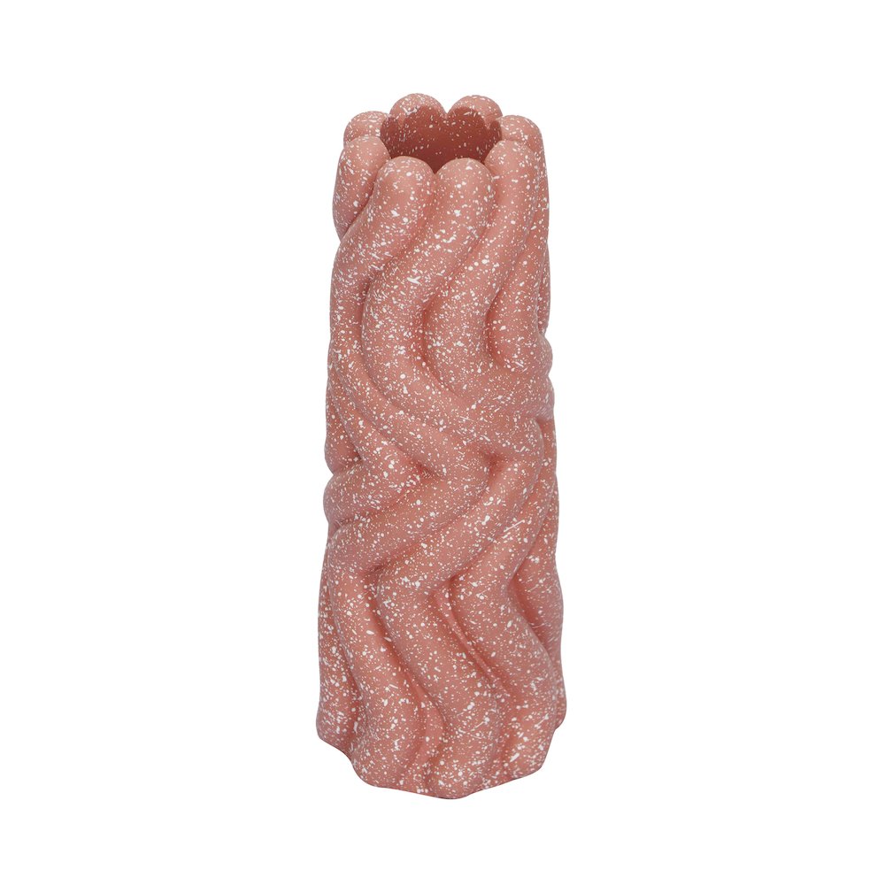 Gabby Speckled Salmon Pink Vase