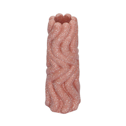 Gabby Speckled Salmon Pink Vase