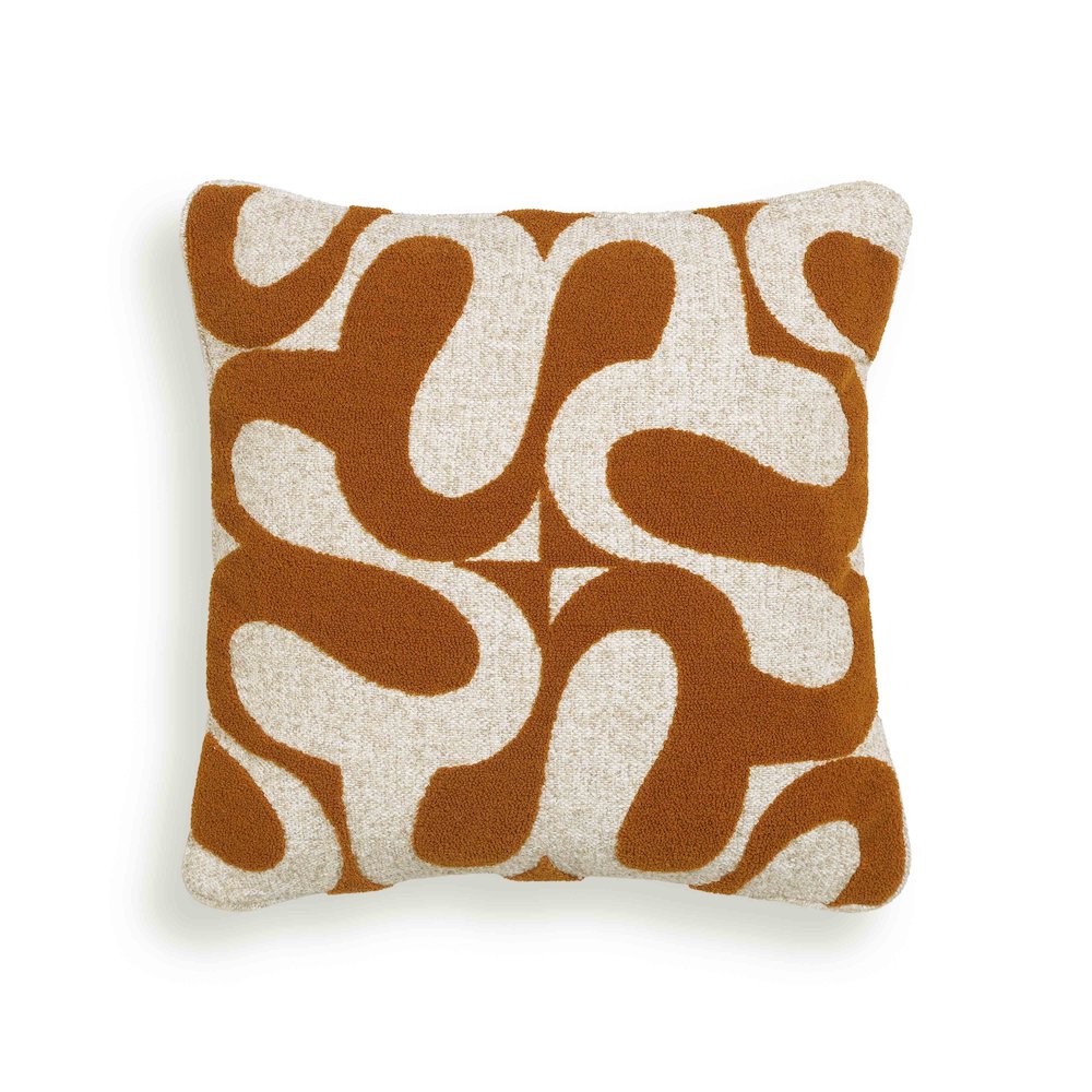 Bonney Rust Orange Boucle Accent Cushion