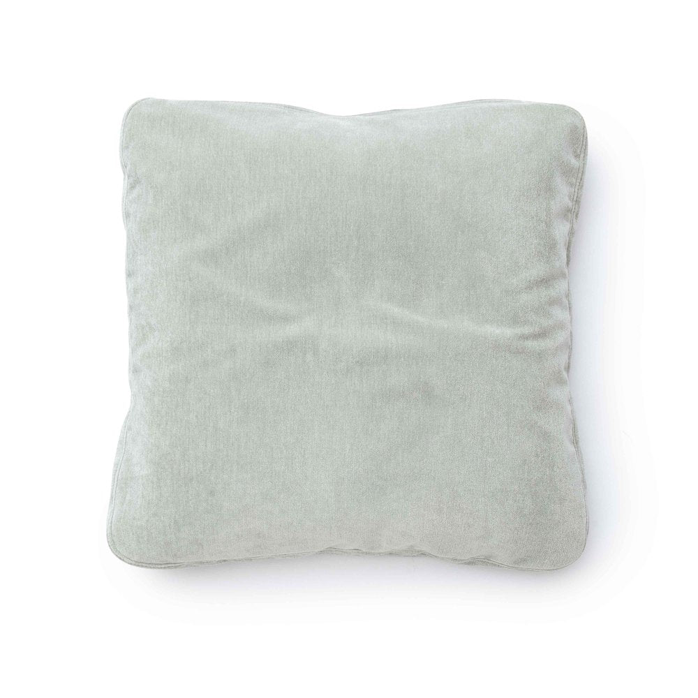 Tipsy Mint Green Upcycled Chenille 20 x 20 inch Square Floppy Pillow