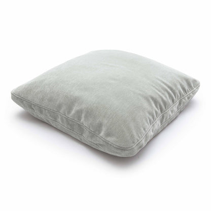 Tipsy Mint Green Upcycled Chenille 20 x 20 inch Square Floppy Pillow