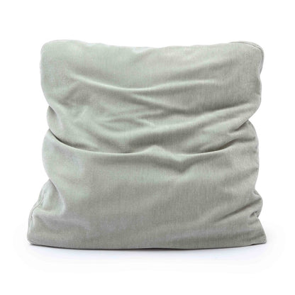 Tipsy Mint Green Upcycled Chenille 24 x 24 inch Square Floppy Pillow