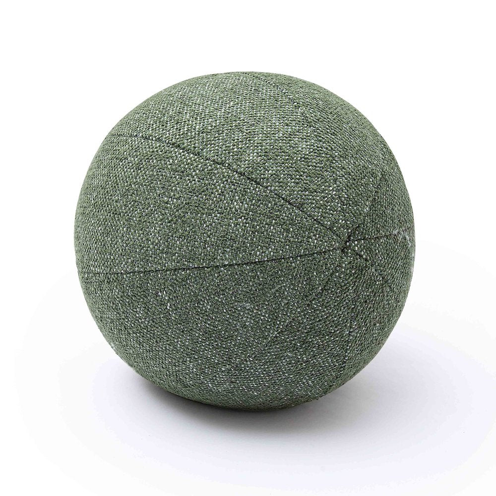 Boba Forest Green Textured Basketweave 9 inch Pillow
