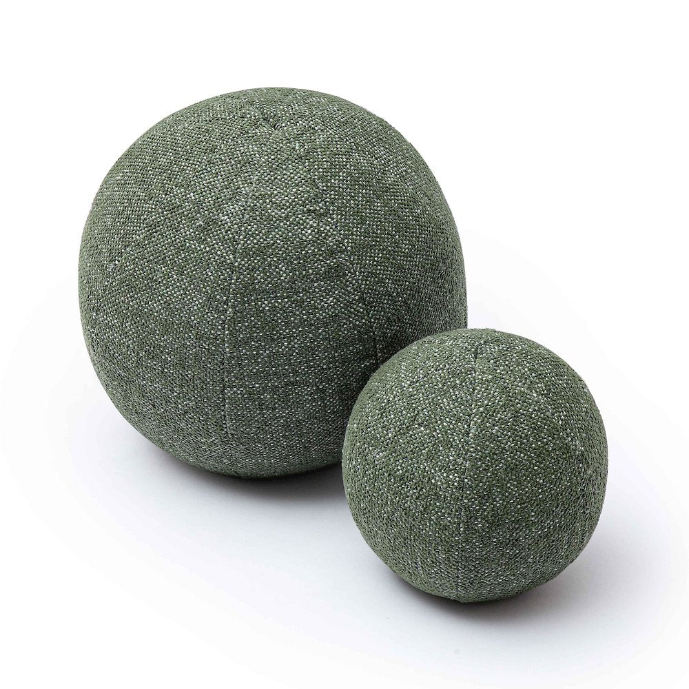 Boba Forest Green Textured Basketweave 9 inch Pillow