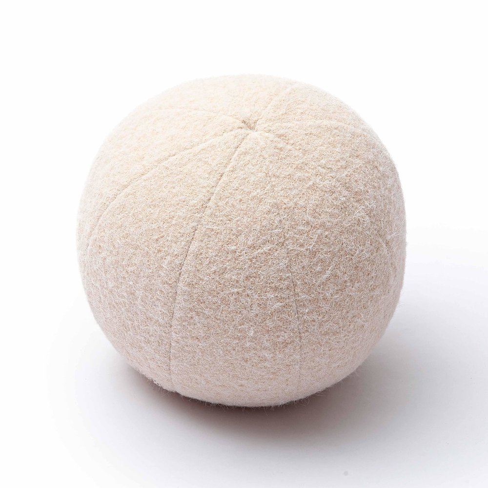 Boba Rose-Tan Long Mohair 14 inch Pillow