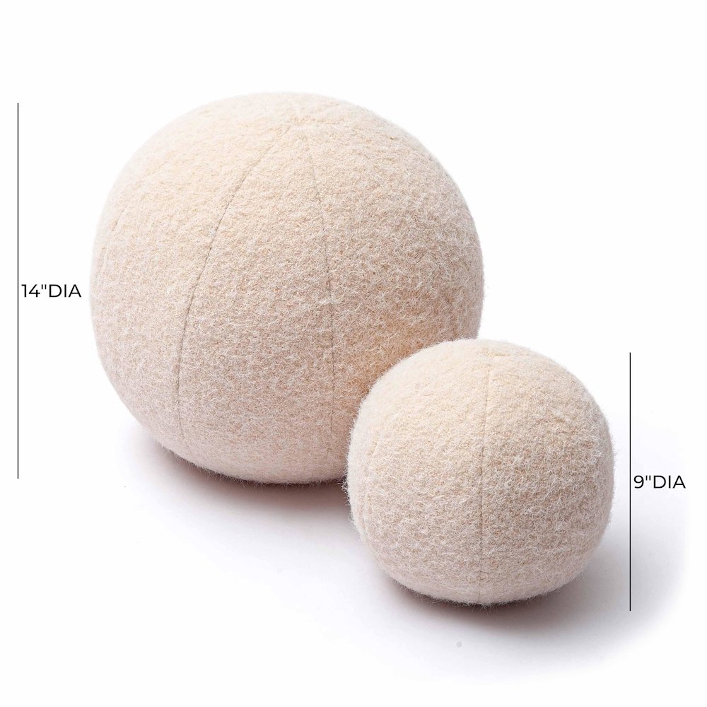 Boba Rose-Tan Long Mohair 14 inch Pillow