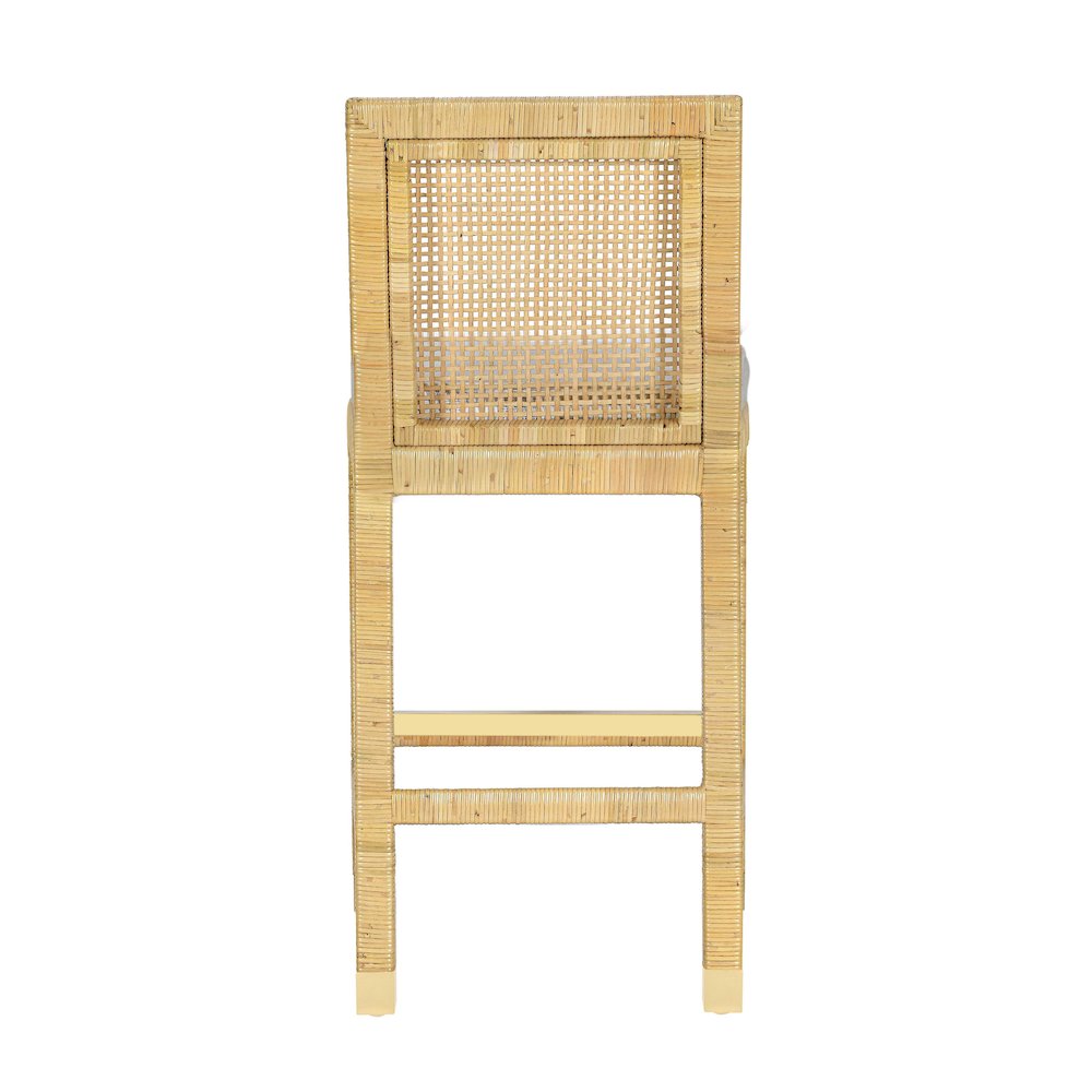 Amara Cream Linen Counter Stool