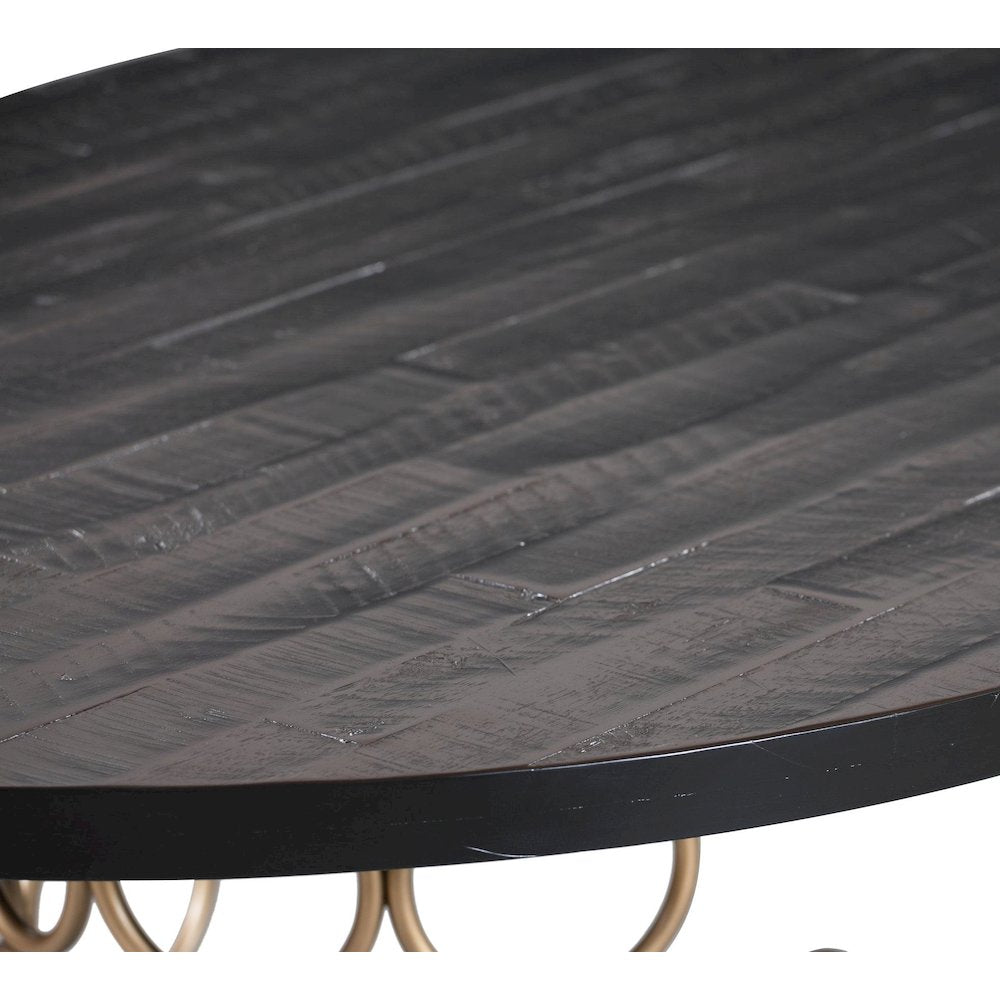 Valentina Brass Round Dining Table