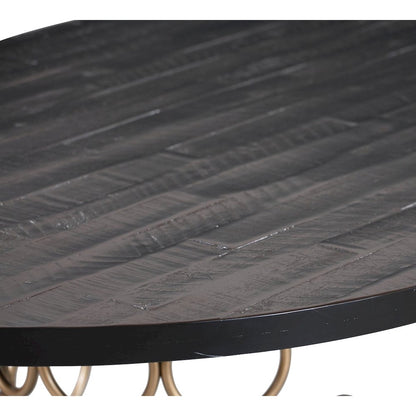 Valentina Brass Round Dining Table