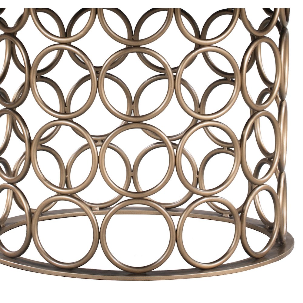 Valentina Brass Round Dining Table