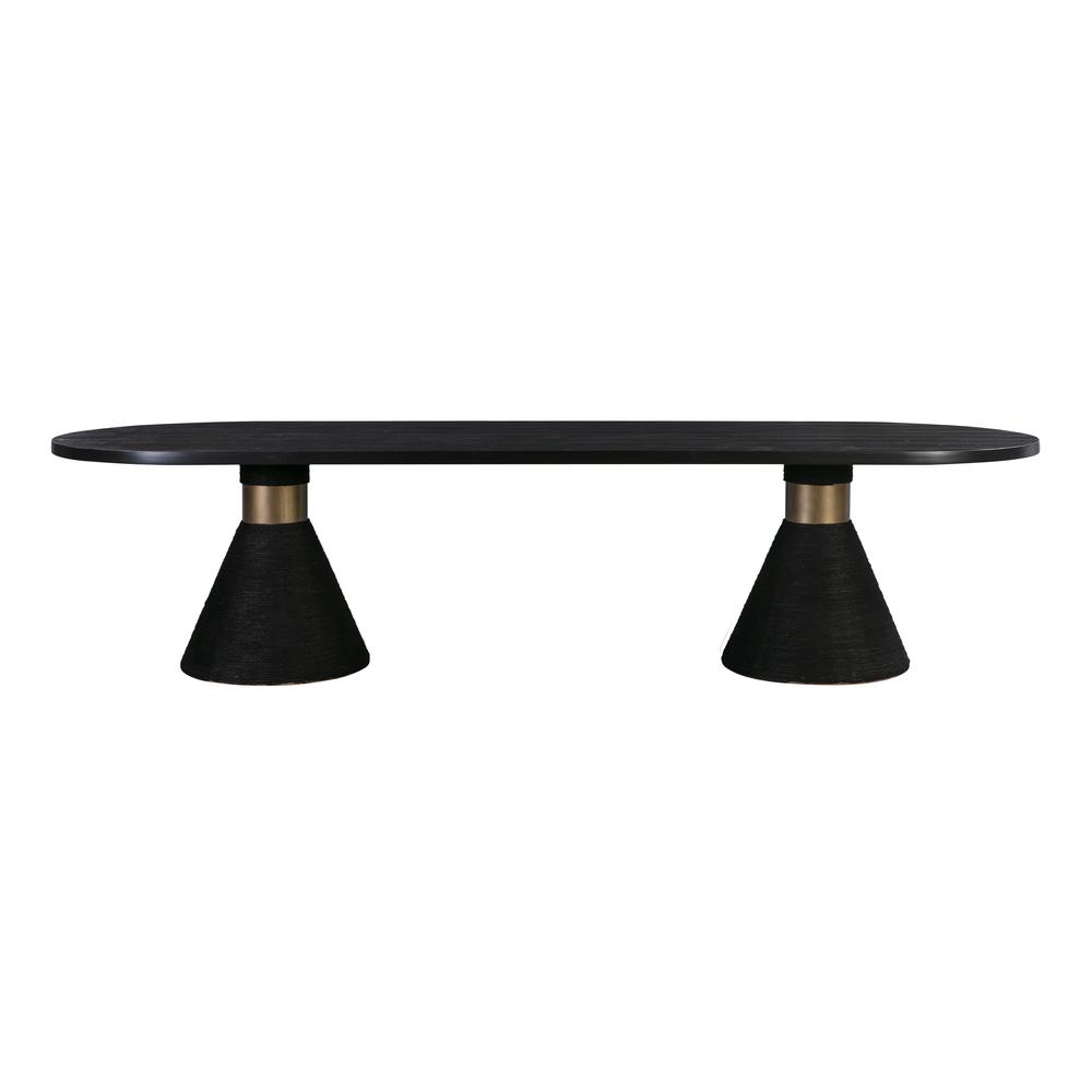 Rishi Black Rope Oval Table