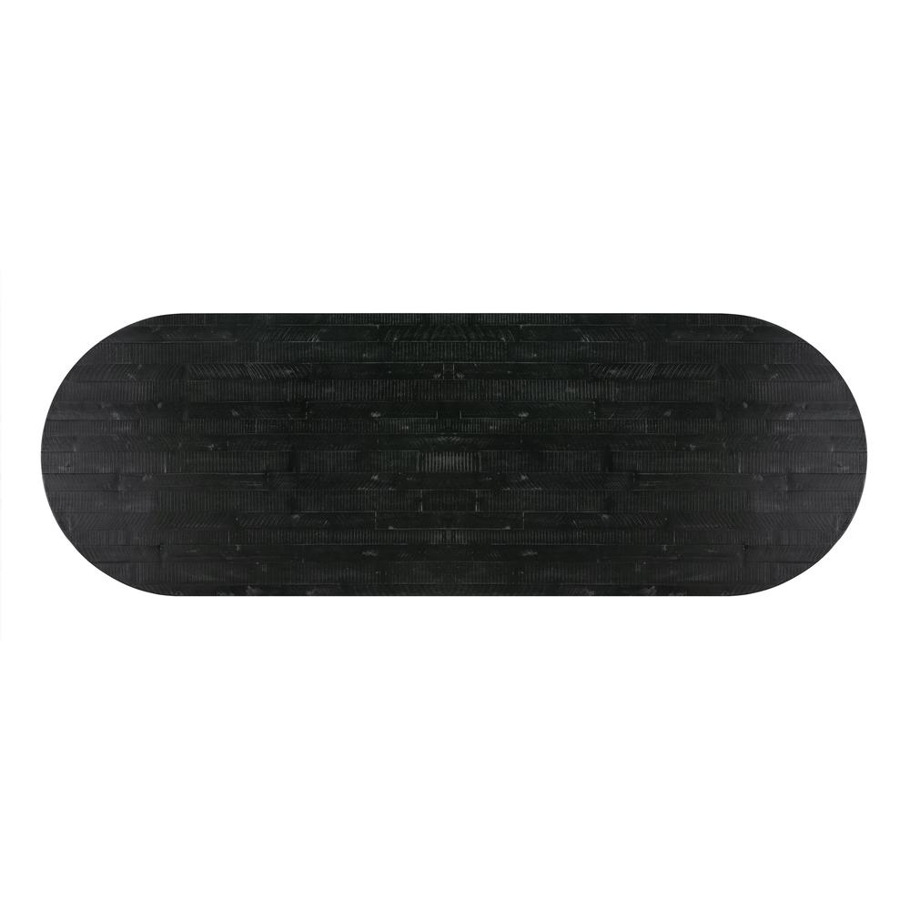 Rishi Black Rope Oval Table