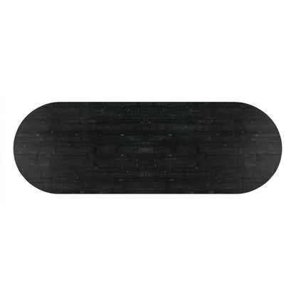Rishi Black Rope Oval Table