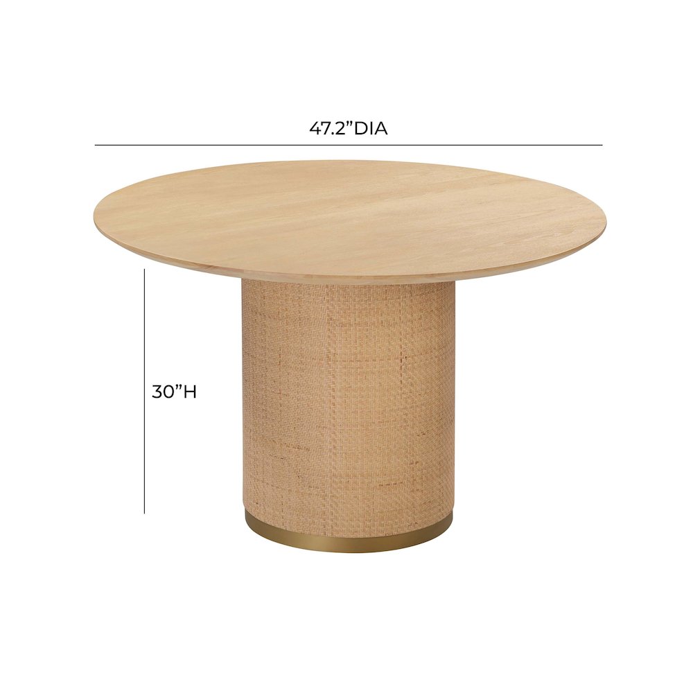 Akiba 47 inch Round Dining Table