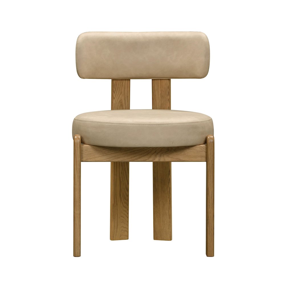 Odessa Cream Vegan Leather Dining Chair