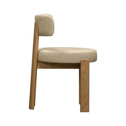 Odessa Cream Vegan Leather Dining Chair