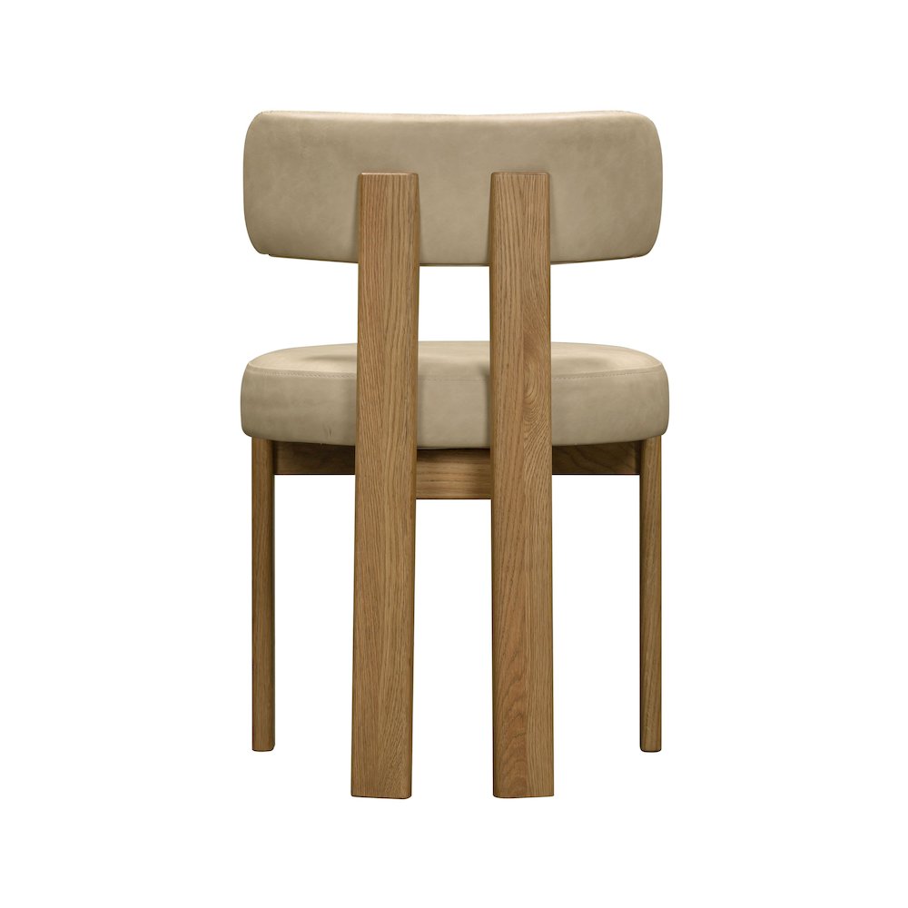 Odessa Cream Vegan Leather Dining Chair