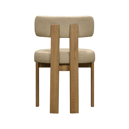 Odessa Cream Vegan Leather Dining Chair