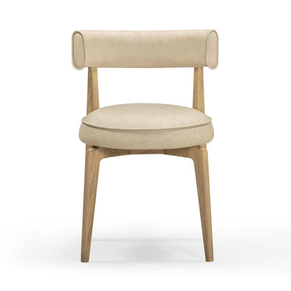 Nikita Taupe Performance Vegan Leather Dining Chair