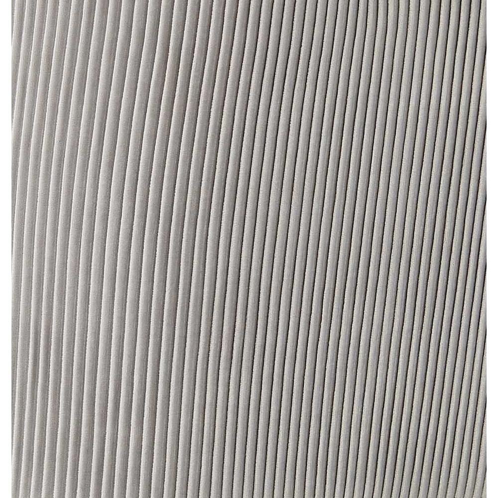 Beatrix Pleated Light Grey Velvet Side Chair - Silver Legs